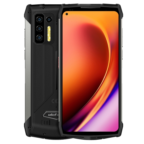 [HK Warehouse] Ulefone Armor 13 Rugged Phone, Infrared Distance Measure, 8GB+256GB, Quad Back Cameras, IP68/IP69K Waterproof Dustproof Shockproof, Face ID & Fingerprint Identification, 13200mAh Battery, 6.81 inch Android 11 MTK Helio G95 Octa Core up to 2.05GHz, Network: 4G, OTG, NFC(Black)
