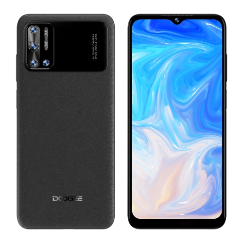

[HK Warehouse] DOOGEE N40 Pro, 6GB+128GB, Quad Back Cameras, Face ID & Side Fingerprint Identification, 6380mAh Battery, 6.52 inch Android 11 MTK Helio P60 Octa Core up to 2.0GHz, Network: 4G, Dual SIM, OTG (Black)
