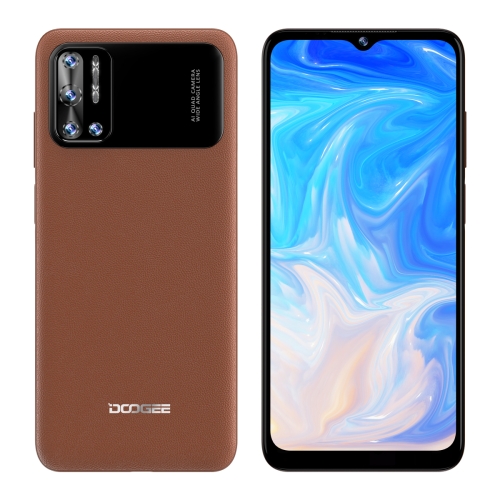 

[HK Warehouse] DOOGEE N40 Pro, 6GB+128GB, Quad Back Cameras, Face ID & Side Fingerprint Identification, 6380mAh Battery, 6.52 inch Android 11 MTK Helio P60 Octa Core up to 2.0GHz, Network: 4G, Dual SIM, OTG(Brown)