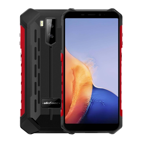 

[HK Warehouse] Ulefone Armor X9 Rugged Phone, 3GB+32GB, IP68/IP69K Waterproof Dustproof Shockproof, Dual Back Cameras, Face Unlock, 5.5 inch Android 11 MT6762V/WD Helio A25 Octa Core up to 1.8GHz, 5000mAh Battery, Network: 4G, OTG(Red)