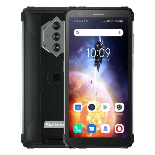 

[HK Warehouse] Blackview BV6600E Rugged Phone, 4GB+32GB, IP68/IP69K/MIL-STD-810G Waterproof Dustproof Shockproof, Fingerprint Identification, 8580mAh Battery, 5.7 inch Android 11.0 Unisoc SC9863A Octa Core up to 1.6GHz, OTG, Network: 4G (Black)