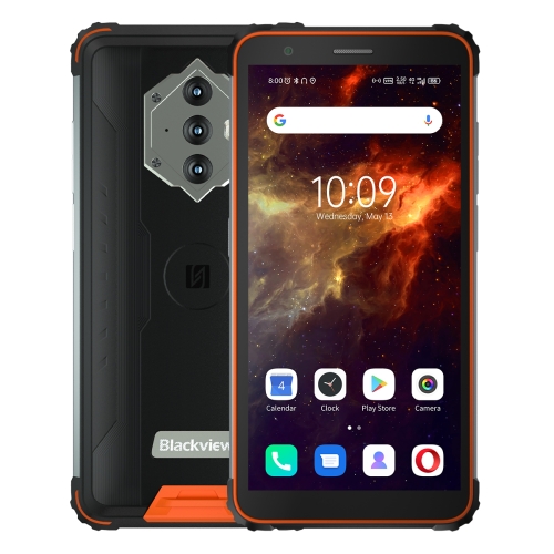 

[HK Warehouse] Blackview BV6600E Rugged Phone, 4GB+32GB, IP68/IP69K/MIL-STD-810G Waterproof Dustproof Shockproof, Fingerprint Identification, 8580mAh Battery, 5.7 inch Android 11.0 Unisoc SC9863A Octa Core up to 1.6GHz, OTG, Network: 4G(Orange)