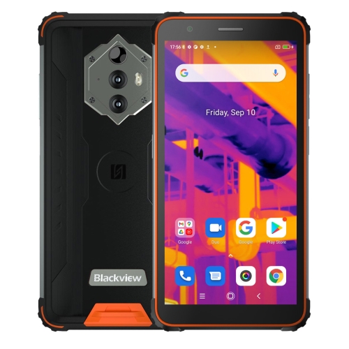 

[HK Warehouse] Blackview BV6600 Pro Thermal Rugged Phone, 4GB+64GB, Dual Back Cameras, IP68/IP69K/MIL-STD-810G Waterproof Dustproof Shockproof, 8580mAh Battery, 5.7 inch Android 11.0 MTK6765V/CA Helio P35 Octa Core up to 2.3GHz, OTG, NFC,Network: 4G(Orang
