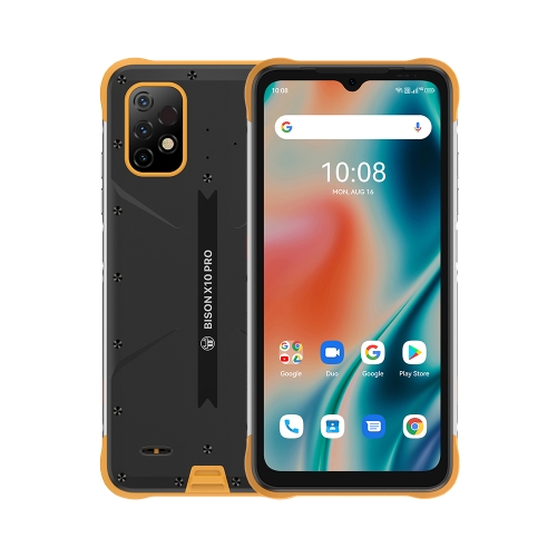 

[HK Warehouse] UMIDIGI BISON X10 Pro Rugged Phone, Non-contact Infrared Thermometer, 4GB+128GB, IP68/IP69K Waterproof Dustproof Shockproof, Triple Back Cameras, 6150mAh Battery, Side Fingerprint Identification, 6.53 inch Android 11 MTK Helio P60 Octa Core