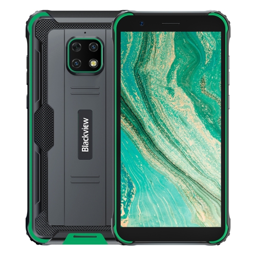 

[HK Warehouse] Blackview BV4900S Rugged Phone, 2GB+32GB, IP68 Waterproof Dustproof Shockproof, 5580mAh Battery, 5.7 inch Android 11 GO SC9863A Octa Core up to 1.6GHz, Network: 4G, OTG, Dual SIM(Green)