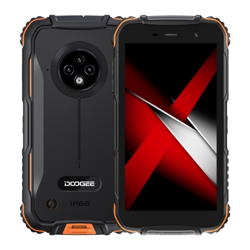 [HK Warehouse] DOOGEE S35T Rugged Phone, 3GB+64GB, Waterproof Dustproof Shockproof, Triple Back Cameras, Face Identification, 5.0 inch Android 11 UNISOC UMS312 Quad Core up to 2.0GHz, Network: 4G, OTG(Orange)