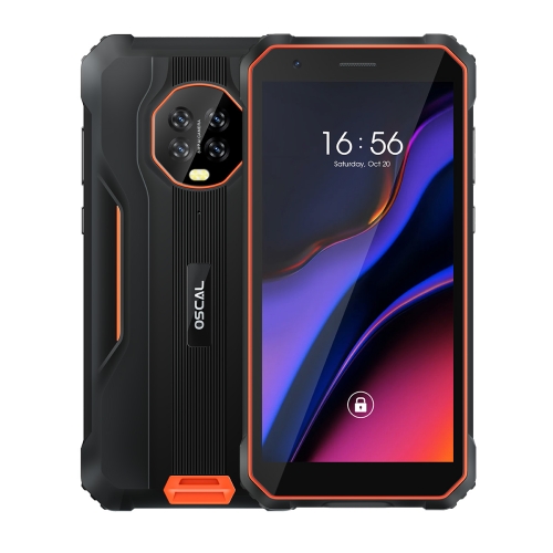 

[HK Warehouse] Blackview OSCAL S60 Rugged Phone, 3GB+16GB, IP68/IP69K Waterproof Dustproof Shockproof, 5.7 inch Android 11.0 MTK6761V/WE Quad Core up to 2.0GHz, OTG, Network: 4G(Orange)