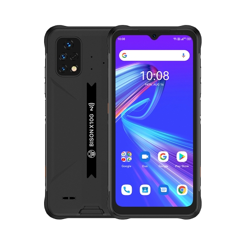 [HK Warehouse] UMIDIGI BISON X10G NFC Rugged Phone, 4GB+64GB, IP68/IP69K Waterproof Dustproof Shockproof, Triple Back Cameras, 6150mAh Battery, Face ID & Side Fingerprint Identification, 6.53 inch Android 11 UMS312 T310 Quad Core up to 2.0GHz, OTG,  PTT/S