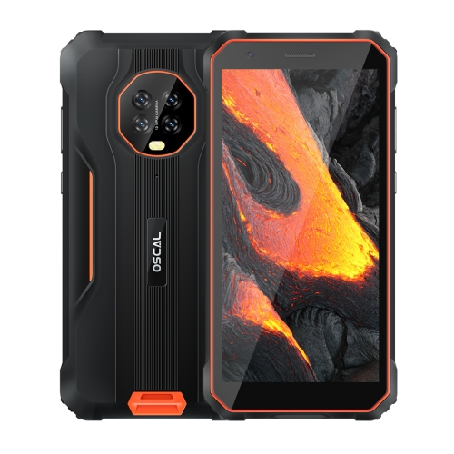 [HK Warehouse] Blackview OSCAL S60 Pro Rugged Phone, 4GB+32GB, IP68/IP69K Waterproof Dustproof Shockproof, 5.7 inch Android 11.0 MTK6762V/WD Octa Core up to 1.8GHz, OTG, NFC, Network: 4G(Orange)