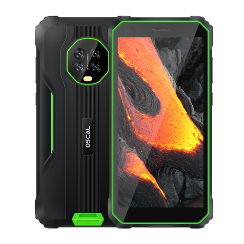 

[HK Warehouse] Blackview OSCAL S60 Pro Rugged Phone, 4GB+32GB, IP68/IP69K Waterproof Dustproof Shockproof, 5.7 inch Android 11.0 MTK6762V/WD Octa Core up to 1.8GHz, OTG, NFC, Network: 4G(Green)