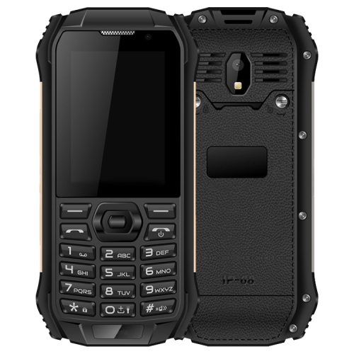 

CCT-F1 Triple Proofing Elder Phone, IP68 Waterproof, 1700mAh Battery, 2.4 inch, MTK67261A, Network: 2G, Dual SIM (Black Gold)