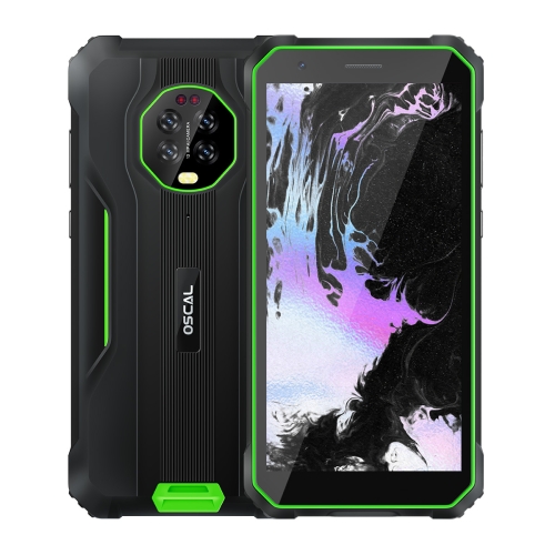

[HK Warehouse] Blackview OSCAL S60 Pro Rugged Phone, Night Vision Camera, 4GB+32GB, Dual Back Cameras, IP68/IP69K Waterproof Dustproof Shockproof, 5.7 inch Android 11.0 MTK6762V Octa Core up to 1.8GHz, OTG, NFC, Network: 4G(Green)