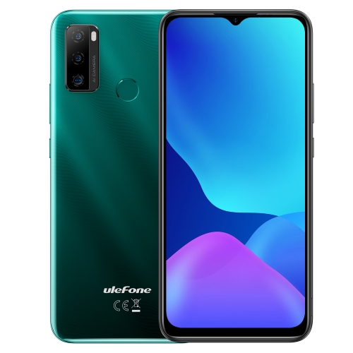 [HK Warehouse] Ulefone Note 10P, 3GB+128GB, Triple Back Cameras, 5500mAh Battery, Face ID & Fingerprint Identification, 6.52 inch Android 11 Unisoc Tiger T310 Quad Core up to 2.0GHz, Network: 4G, Dual SIM, OTG(Green)