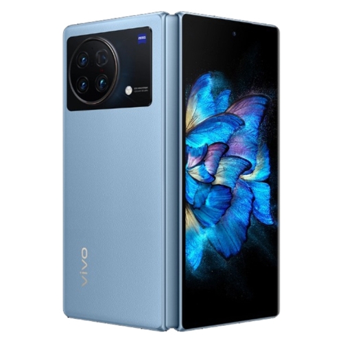 

vivo X Fold 5G V2178A, 50MP Camera, 12GB+512GB, Quad Back Cameras, Screen Fingerprint Identification, 4600mAh Battery, 8.03 inch + 6.53 inch Android 12.0 OriginOS Ocean Qualcomm Snapdragon 8 Gen1 Octa Core up to 3.0GHz, NFC, OTG, Network: 5G (Blue)