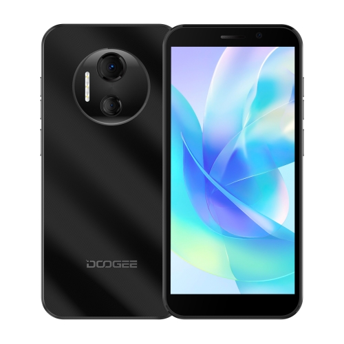 [HK Warehouse] DOOGEE X97 Pro, 4GB+64GB, Dual Back Cameras, 4200mAh Battery, 6.0 inch Android 12 Helio G25 Octa Core 12nm 2.0GHz, OTG, NF,C Network: 4G, Dual SIM (Black)