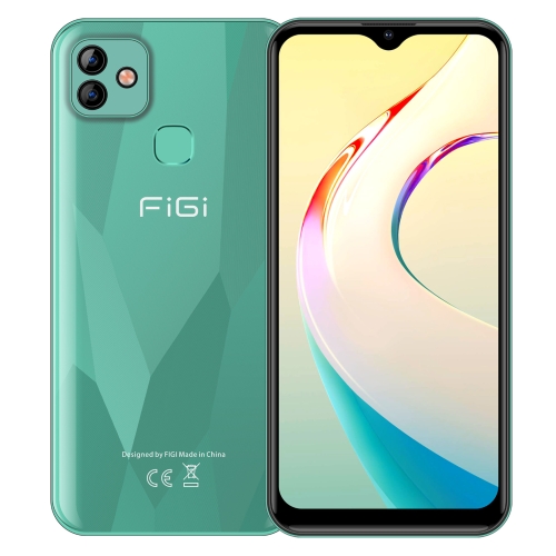 FIGI Note 1, 4GB+64GB, Dual Back Cameras, 4000mAh Battery, Face ID & Fingerprint Identification, 6.53 inch Android 9.0 MTK6757D Helio P25 Octa Core up to 2.3GHz, Network: 4G, OTG, Dual SIM(Mint Green)