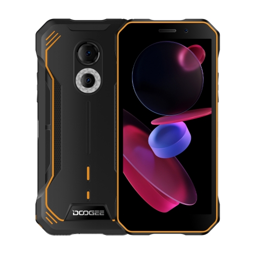 

[HK Warehouse] DOOGEE S51 Rugged Phone, 4GB+64GB, IP68/IP69K Waterproof Dustproof Shockproof, MIL-STD-810H, Dual Back Cameras, 6.0 inch Android 12.0 MTK Helio G25 Octa Core up to 2.0GHz, Network: 4G, OTG(Orange)