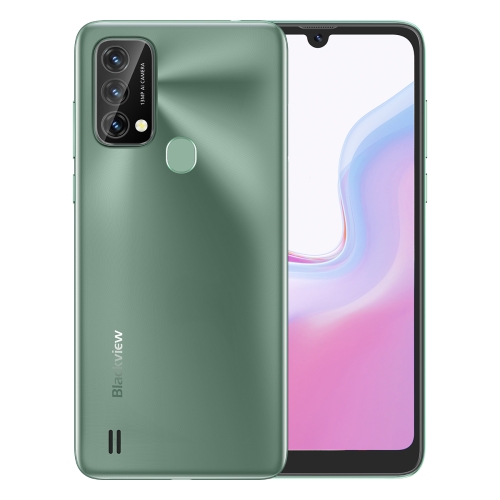 

[HK Warehouse] Blackview A50, 3GB+64GB, Fingerprint Identification, 6.088 inch Android 11.0 Unisoc T310 Quad Core up to 2.0GHz, Network: 4G, Dual SIM(Green)
