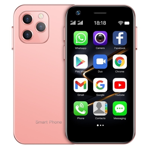 SOYES XS12 Pro, 4GB+32GB, Face Recognition, 3.0 inch Android 10.0 MTK6750 Octa Core, Bluetooth, WiFi, FM, OTG, Network: 4G, Dual SIM, Support Google Play (Pink)