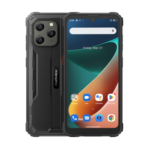 

[HK Warehouse] Blackview BV5300 Pro Rugged Phone, 4GB+64GB, IP68/IP69K/MIL-STD-810H, Face Unlock, 6580mAh Battery, 6.1 inch Android 12 MTK6765 Helio G35 Octa Core up to 2.3GHz, Network: 4G, OTG, NFC, Dual SIM(Black)