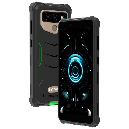 

[HK Warehouse] HOTWAV T5 Max Rugged Phone, 4GB+64GB, Waterproof Dustproof Shockproof, Fingerprint Identification, 6050mAh Battery, 6.0 inch Android 13 MTK6761 Helio A22 Quad Core up to 2.0GHz, Network: 4G, NFC, OTG(Green)