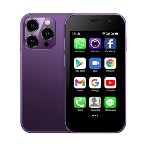 SOYES XS15 Pro, 2 Go + 16 Go, 3,0 pouces Android 9.0 MTK6737 Quad Core, Bluetooth, WiFi, réseau : 3G, double SIM (violet)