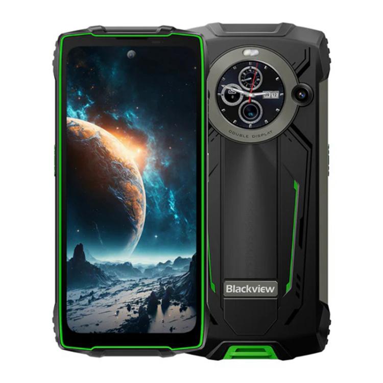 

[HK Warehouse] Blackview BV8200 Rugged Phone, 12GB+256GB, 6.5 inch + 1.3 inch Android 14 MediaTekHelio G100 MT8781, Network: 4G, NFC (Green)