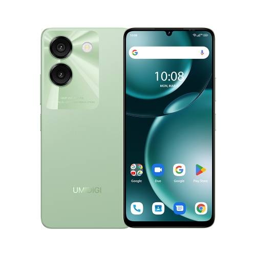 

[HK Warehouse] UMIDIGI G9A, 4GB+64GB, Face ID Identification, 6.75 inch Android 14 Go UNISOC SC9863A Octa Core, Network: 4G (Lake Green)