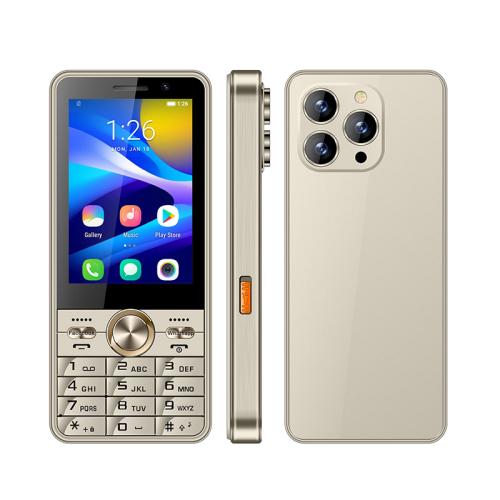 

UNIWA A3501 Feature Phone, 2GB+16GB, 3.5 inch Android 8.1 MT6737M Quad Core, Network: 4G, Dual SIM Card (Gold)