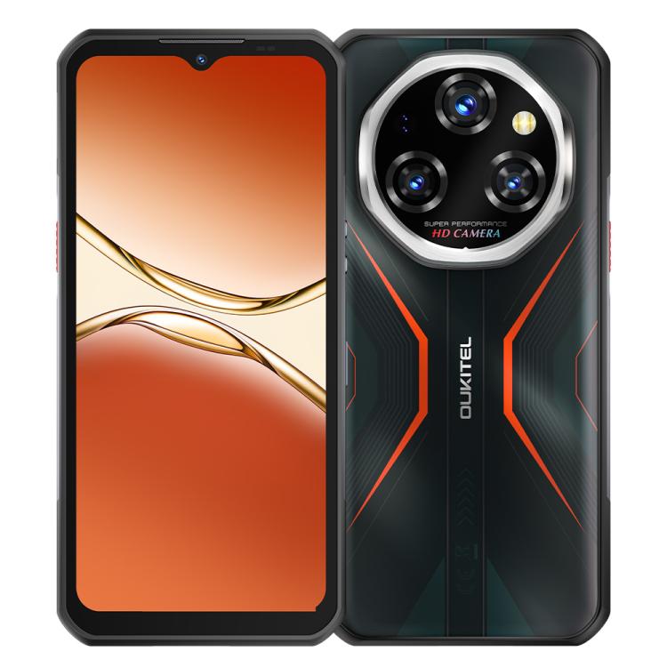 

[HK Warehouse] Oukitel WP55 Pro 5G Rugged Phone, 16GB+512GB, 108MP Camera, Fingerprint Identification, 6.6 inch Android 15 MediaTek Dimensity 7025 Octa Core, NFC, OTG, Network: 5G (Orange)