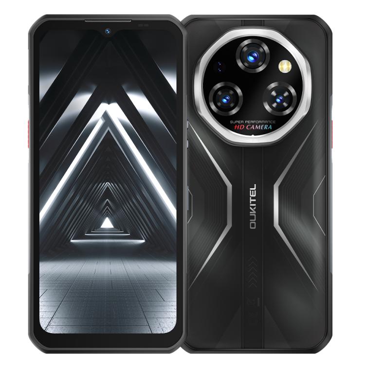 

[HK Warehouse] Oukitel WP55 5G Rugged Phone, 12GB+256GB, 108MP Camera, Fingerprint Identification, 6.6 inch Android 15 MediaTek Dimensity 7025 Octa Core, NFC, OTG, Network: 5G (Black)
