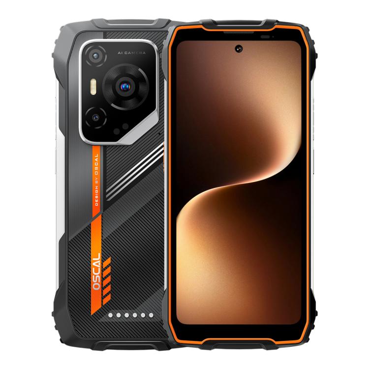 

[HK Warehouse] Blackview Oscal Pilot 3 5G Rugged Phone, 12GB+256GB, Night Vision Camera, 6.78 inch Android 15 MediaTek Dimensity 6300 Octa Core, Network: 5G, OTG, NFC (Orange)