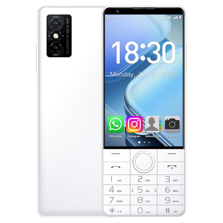 

DOOV R70 Keypad Phone, 6GB+128GB, 4 inch Android 13 Mediatek MT6765 Octa Core, Network: 4G, Support Google Store, with Camera (White)