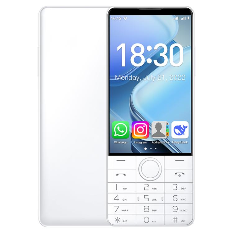 

DOOV R70 Keypad Phone, 6GB+128GB, 4 inch Android 13 Mediatek MT6765 Octa Core, Network: 4G, Support Google Store, No Camera (White)