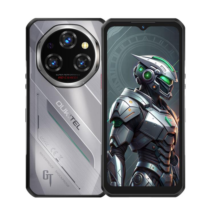 

[HK Warehouse] Oukitel WP62 Rugged Phone, 8GB+256GB, 108MP Camera, Fingerprint Identification, 6.6 inch Android 15 MediaTek Dimensity 7025 Octa Core, NFC, OTG, Network: 5G (Silver)