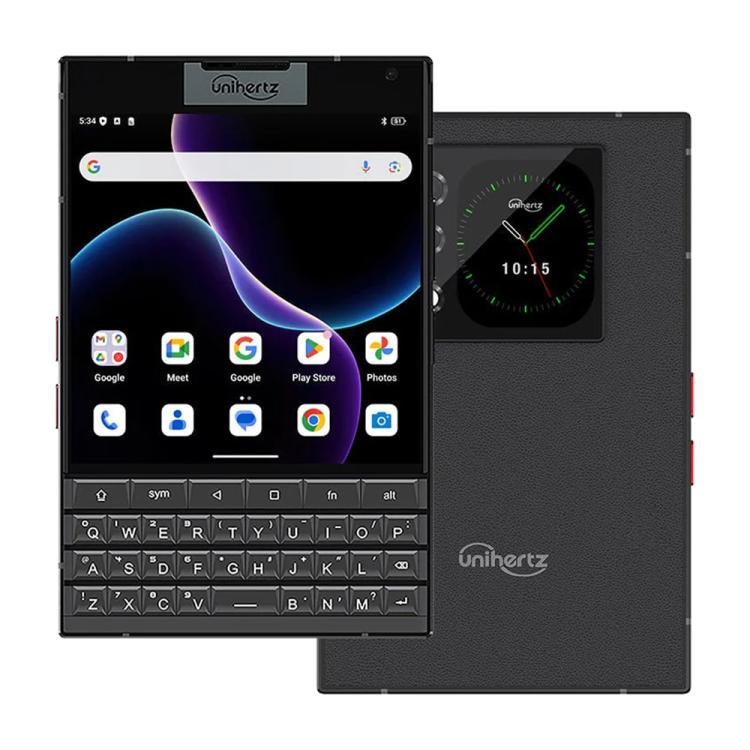 

[HK Warehouse] Unihertz Titan 2 QWERTY Physical Keyboard Phone, 12GB+512GB, Fingerprint, 4.5 inch + 2 inch Android 15 Dimensity 7300 5G Octa-Core, Network: 5G, NFC, OTG (Black)