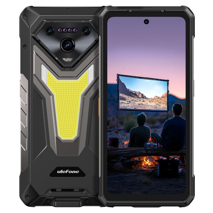 

[HK Warehouse] Ulefone Armor 34 Pro+ Projector, 16GB+512GB, Night Vision, IP68/IP69K Rugged Phone, 6.95 inch Android 15 MediaTek Dimensity 7400X Octa Core, Network: 5G, NFC, OTG (Black)