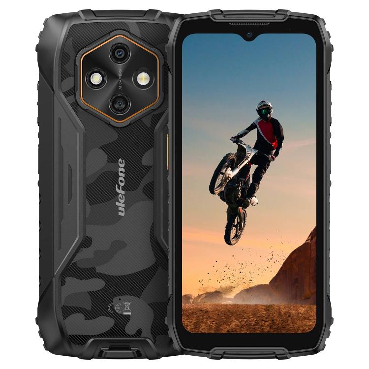 

[HK Warehouse] Ulefone RugKing 4 Pro, 8GB+256GB, IP68/IP69K Rugged Phone, 6.56 inch Android 15 Unisoc T7250 Octa Core, Network: 4G, NFC, OTG (Black)