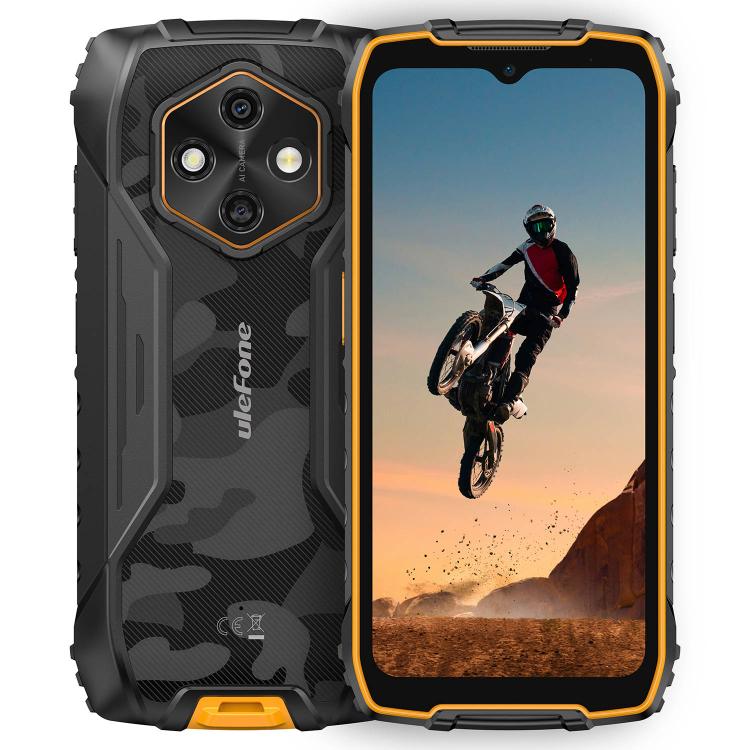 

[HK Warehouse] Ulefone RugKing 4 Pro, 8GB+256GB, IP68/IP69K Rugged Phone, 6.56 inch Android 15 Unisoc T7250 Octa Core, Network: 4G, NFC, OTG (Orange)