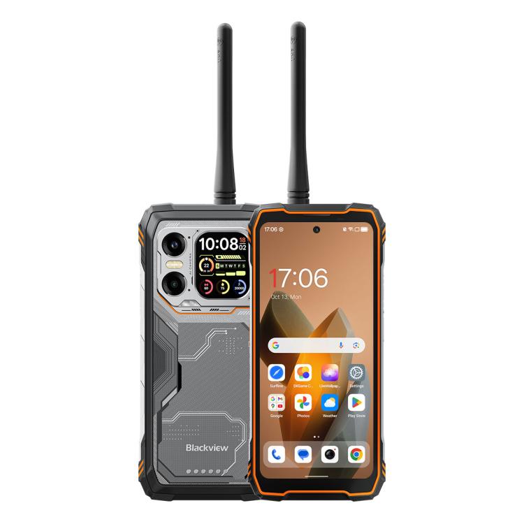 

[HK Warehouse] Blackview XPLORE 1 Walkie Talkie Rugged Phone, 12GB+256GB, 6.78 inch Android 15 Dimensity 7050 MT8791V/HZA Octa Core, Network: 5G, OTG, NFC (Orange)