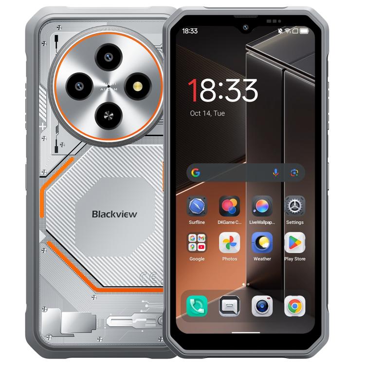 

[HK Warehouse] Blackview FORT 2 Rugged Phone, 8GB+128GB, 6.56 inch Android 15 MediaTek MT6769V/CB Helio G81 Octa Core, Network: 4G, OTG, NFC (White)