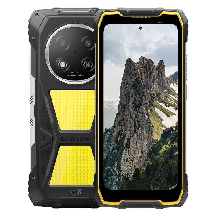 

[HK Warehouse] Blackview ROCK 2 Pro Rugged Phone, 8GB+256GB, 6.67 inch Android 16 Unisoc UMS9620 T8100 Octa Core, Network: 5G, OTG, NFC (Yellow)