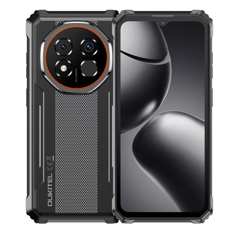 

[HK Warehouse] Oukitel G6 Rugged Phone, 4GB+128GB, Fingerprint Identification, 10600mAh Battery, 6.52 inch Android 16.0 Unisoc T615 Octa Core, NFC, OTG, Network: 4G (Black)