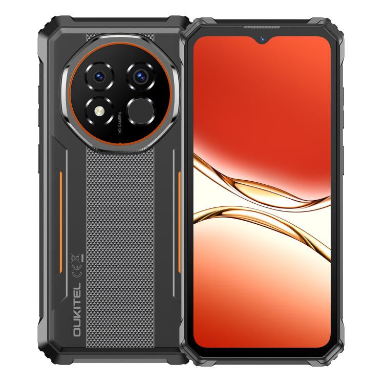 [HK Warehouse] Oukitel G6 Rugged Phone, 6GB+256GB, Fingerprint Identification, 10600mAh Battery, 6.52 inch Android 16.0 Unisoc T615 Octa Core, NFC, OTG, Network: 4G (Orange)