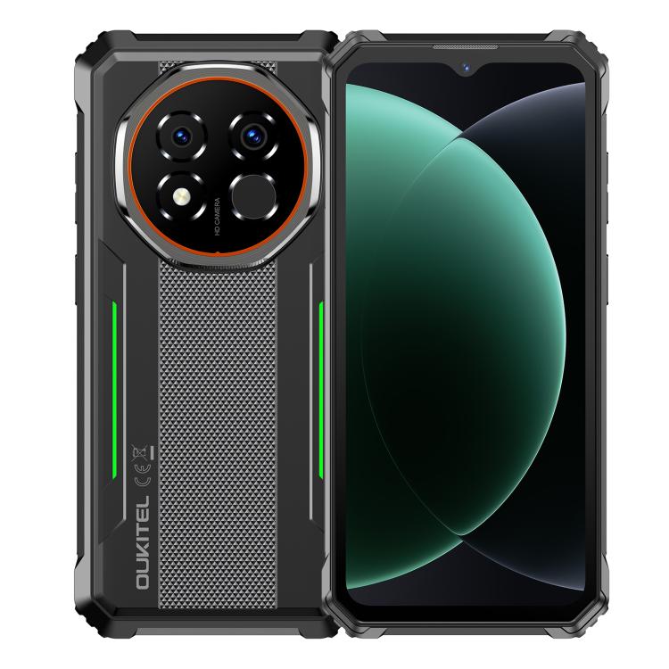 

[HK Warehouse] Oukitel G6 Rugged Phone, 6GB+256GB, Fingerprint Identification, 10600mAh Battery, 6.52 inch Android 16.0 Unisoc T615 Octa Core, NFC, OTG, Network: 4G (Green)