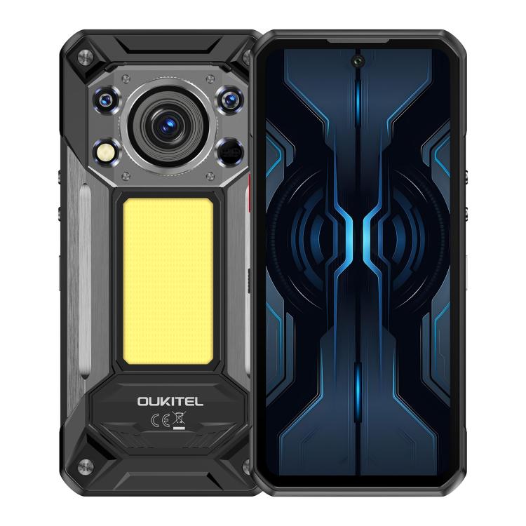 [HK Warehouse] Oukitel WP500 Rugged Phone, 12GB+1TB, 108MP Camera, Night Vision, Fingerprint Identification, 6.78 inch Android 16 MTK Dimensity 8300 Octa Core, NFC, OTG, Network: 5G (Black)