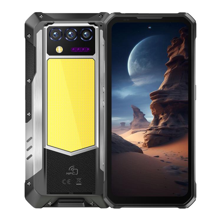 [HK Warehouse] Oukitel WP100 Plus Rugged Phone, 12GB+512GB, Night Vision, 33000mAh, Fingerprint Identification, 6.8 inch Android 16 MediaTek Helio G100 Octa Core, NFC, OTG, Network: 4G (Black)