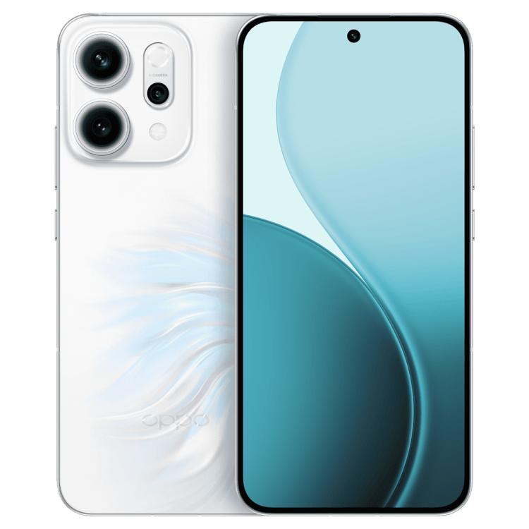 

OPPO Reno14 AI Phone, 12GB+512GB, Screen Fingerprint, 6.59 inch ColorOS 15.0 Dimensity 8350 Octa Core, NFC, OTG, Network: 5G (White)
