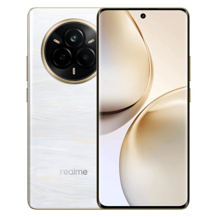 

Realme 14 Pro, 16GB+256GB, Screen Fingerprint Identification, 6.77 inch Realme UI 6.0 Dimensity 7300 Octa Core, NFC, Network: 5G (White)