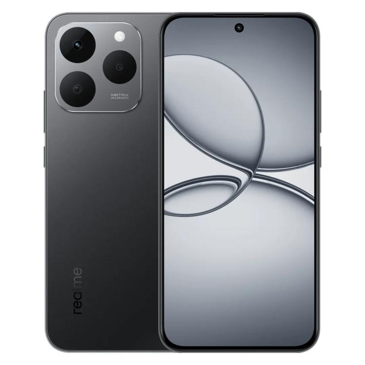 

Realme 15T, 12GB+256GB, Screen Fingerprint Identification, 6.57 inch Realme UI 6.0 Android 15 MediaTek Dimensity 6400 Max Octa Core, NFC, Network: 5G (Black)